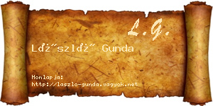 László Gunda névjegykártya